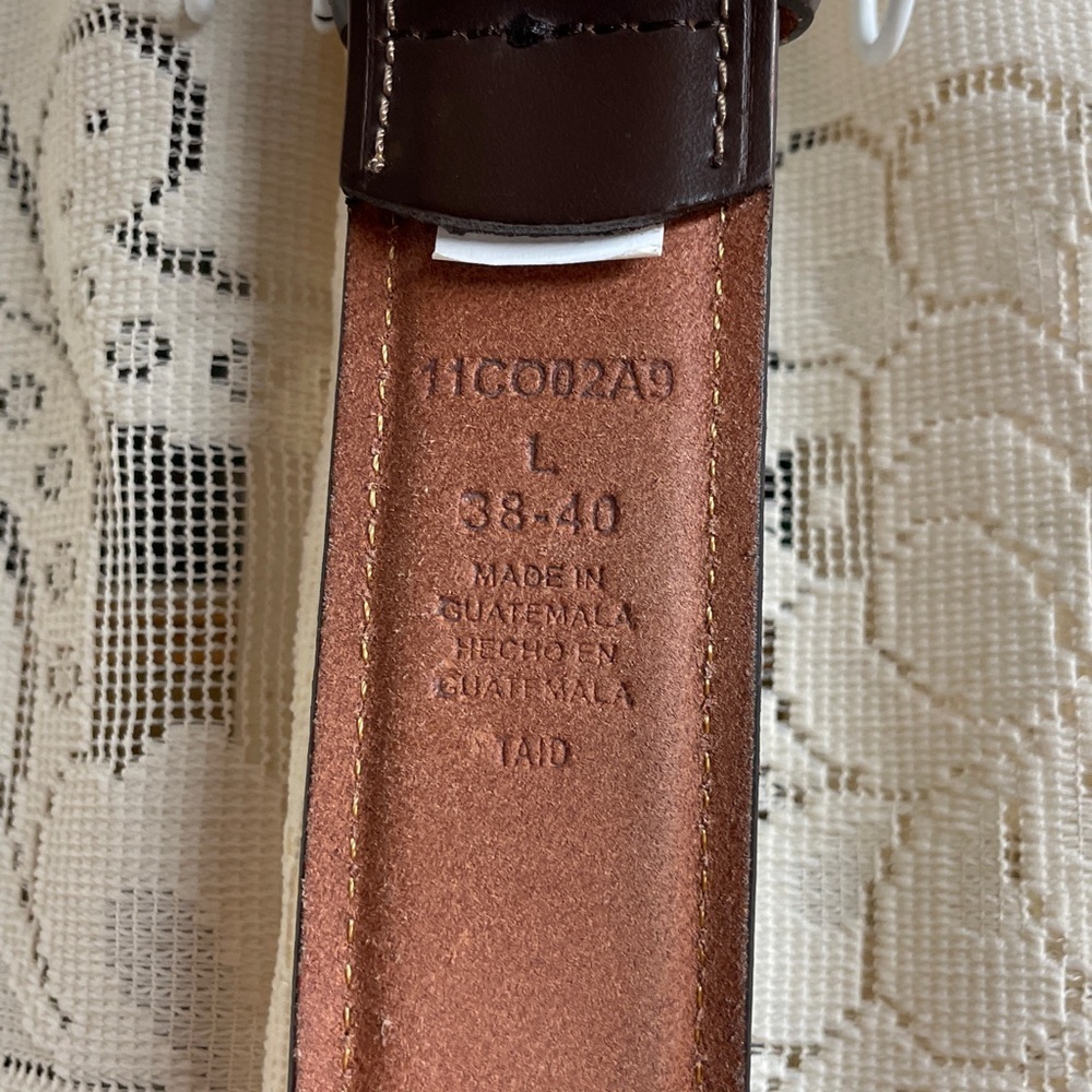 Columbia Dark Brown Leather Belt - Picture 2 of 9